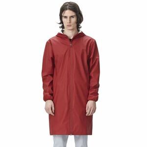 Rains‎ Base Jacket Unisex Red Full Zip Hooded Long Sleeve Waterproof XS/S